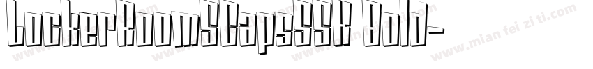LockerRoomSCapsSSK Bold字体转换